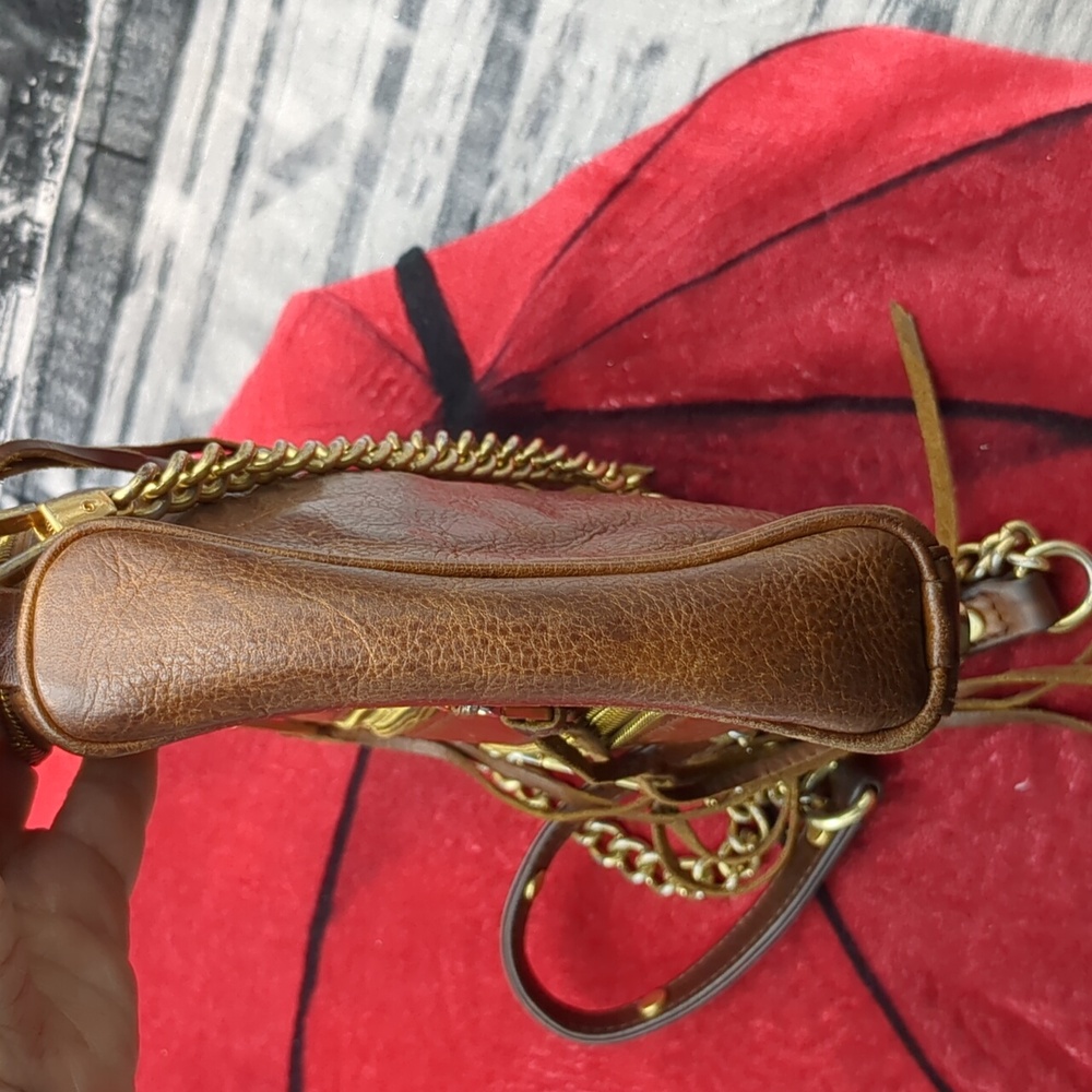 Rebecca Minkoff brown leather and gold bag - Picture 13 of 16